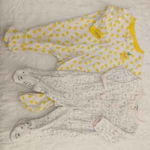 Baby girl footie pajamas 3M